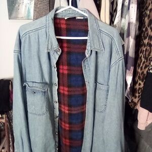 Vintage lined denim jacket